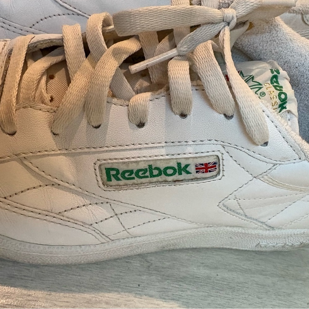 Reebok White Mens Sneakers, Sz 9.5 Used - Picture 7 of 11